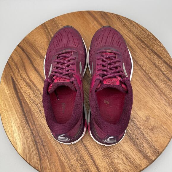 Brooks Adrenaline GTS 18 Shoes Womens 9.5 B Red Running Comfort Walking Sneakers - Picture 5 of 9